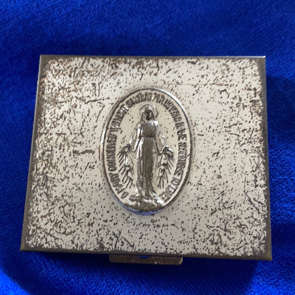 Vintage Religious Mini Metal Case
